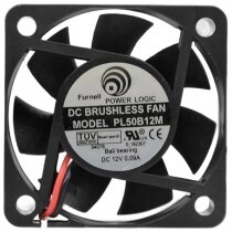 Power Logic PL50B12M DC 12V 0.09A Ball Bearing Brushless Axial Cooling Fan