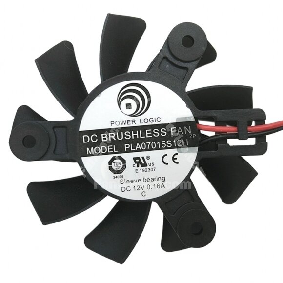 Power Logic PLA07015S12H 12V 0.16A Sleeve Bearing Axial Cooling Fan