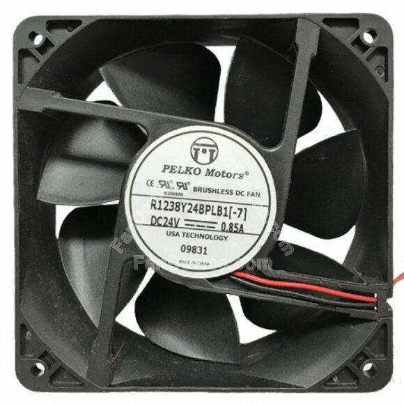 PELKO Motors R1238Y24BPLB1-7 DC 24V 0.85A Brushless Axial Cooling Fan
