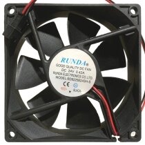 RUNDA RD9225B24SH-S DC 24V 0.42A 2 Wires Axial Cooling Fan