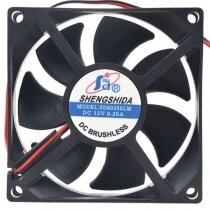 SHENGSHIDA SD8025SLM 12V 0.25A 2 / 3 Wires DC Brushless Cooling Fan