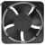 SAN JUN SJ2207HA2 AC 220V-240V 0.45A 2 Wires Axial Cooling Fan