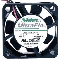 Nidec UltraFlo U40X12MLZ7-52 DC 12V 0.05A 3 Wires Axial Cooling Fan