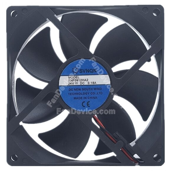 SVNQN XNF0912HA2 DC 24V 0.18A 2 Wires / 3 Wires Axial Cooling Fan