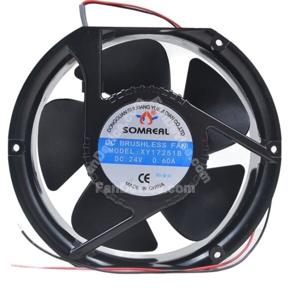 SOMAEAL XY17251B DC 24V 0.60A DC Brushless Waterproof Axial Cooling Fan