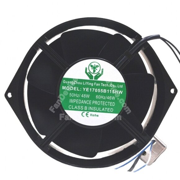 LiYing Fan YE17055B115HW AC 115V 48W / 46W Impedance Protected Axial Fan