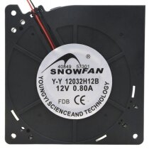 SNOWFAN YY12032H12B DC 12V 0.80A 2 Wires Blower Cooling Fan