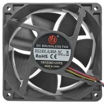 YB YB1238D12VPE DC 12V 0.90A DC Brushless Axial Cooling Fan