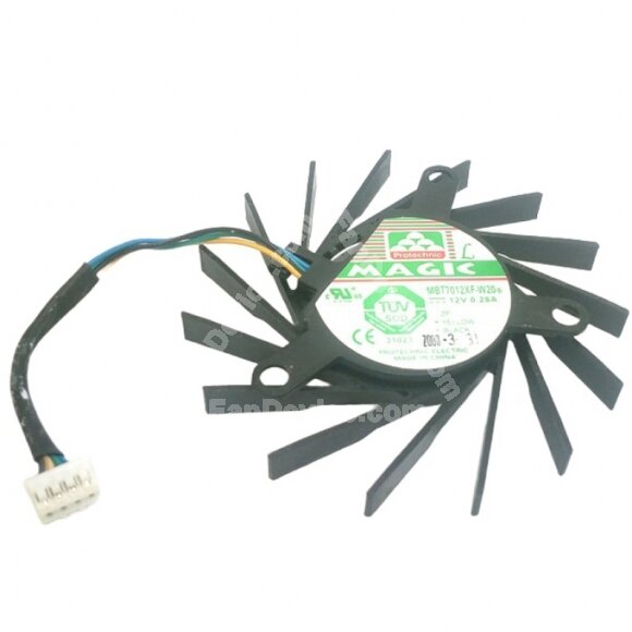 Magic MBT7012XF-W20 DC 12V 0.28A Axial Cooling Fan