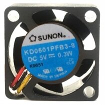 Sunon KD0501PFB3-8 DC 5V 0.3W 2 Wires / 3 Wires 2010 Axial Cooling Fan