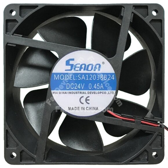 SEADA SA12038B24 24V 0.45A 2 Wires Axial Cooling Fan