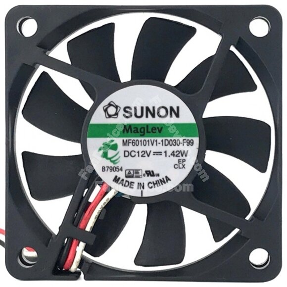 Sunon Maglev MF60101V1-1D030-F99 DC 12V 1.42W 3 Wires Axial Cooling Fan