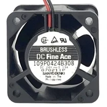 Sanyo 109P0424B308 24V 0.13A 2 Wires Brushless Axial Fan