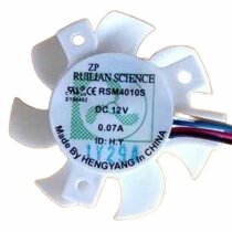 RUILIAN SCIENCE RSM4010S DC 12V 0.07A 4 Wires PWM Axial Cooling Fan