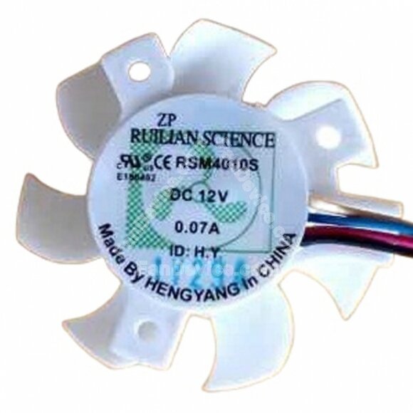 RUILIAN SCIENCE RSM4010S DC 12V 0.07A 4 Wires PWM Axial Cooling Fan