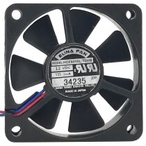 ELINA FAN HDF6015L-12HB DC 12V 135mA 2 Wires Axial Cooling Fan