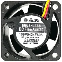 Sanyo 109P0424F606 24V 0.06A DC Brushless 3 Wires Axial Cooling Fan