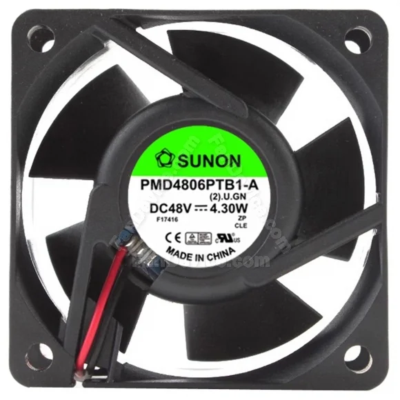 Sunon PMD4806PTB1-A 48V 4.30W 2 Wires Axial Cooling Fan