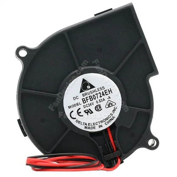 Delta BFB0724EH 24V 0.53A 2 Wires Blower DC Brushless Cooling Fan