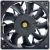 Delta FFB1224VHE 24V 0.84A DC Brushless 2 Wires Axial Cooling Fan