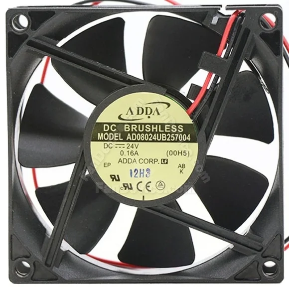 ADDA AD08024UB257004 24V 0.16A DC Brushless 2 Wires Axial Cooling Fan