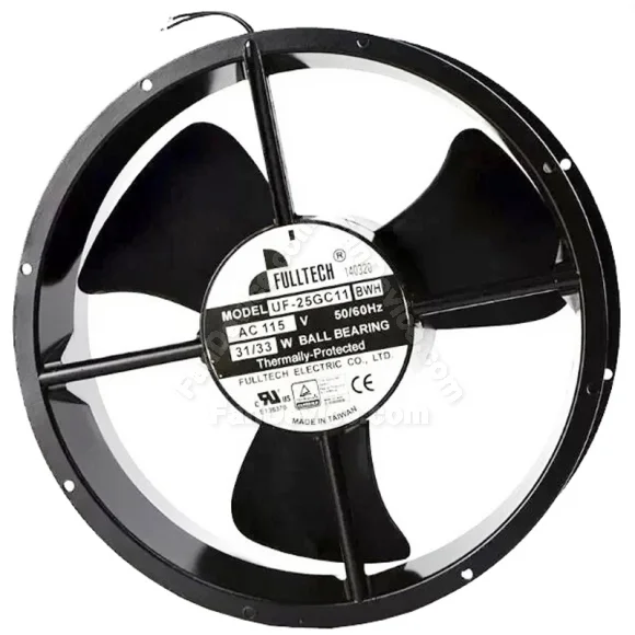 FULLTECH UF-25GC11 BWH 115V 31/33W Ball Bearing Thermally Protected Cooling Fan