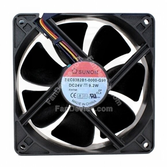 Sunon EEC0382B1-0000-G99 DC 24V 9.2W 2 Wires / 3 Wires Axial Cooling Fan