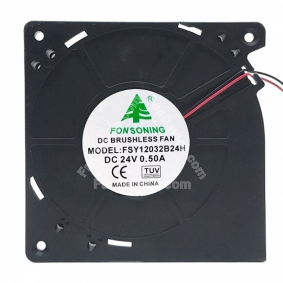 FONSONING FSY12032B24H DC 24V 0.50A 2 Wires Blower Cooling Fan