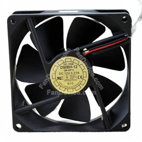 Yate Loon D90BH-12 344-6953 DC 24V 0.27A 2 Wires / 3 Wires / 4 Wires Axial Cooling Fan for SUN U10 ULTRA10