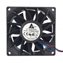 Delta FFB0812SH DC 12V 0.60A 2 Wires / 3 Wires / 4 Wires Axial Cooling Fan