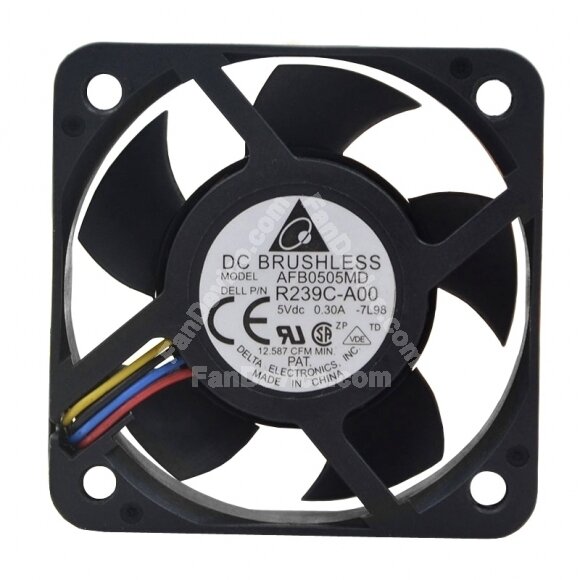 Delta AFB0505MD DC 5V 0.30A 2 Wires / 3 Wires / 4 Wires Axial Cooling Fan