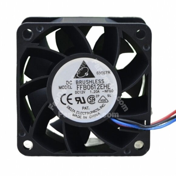 Delta FFB0612EHE DC 12V 1.20A 2 Wires / 3 Wires / 4 Wires Axial Cooling Fan