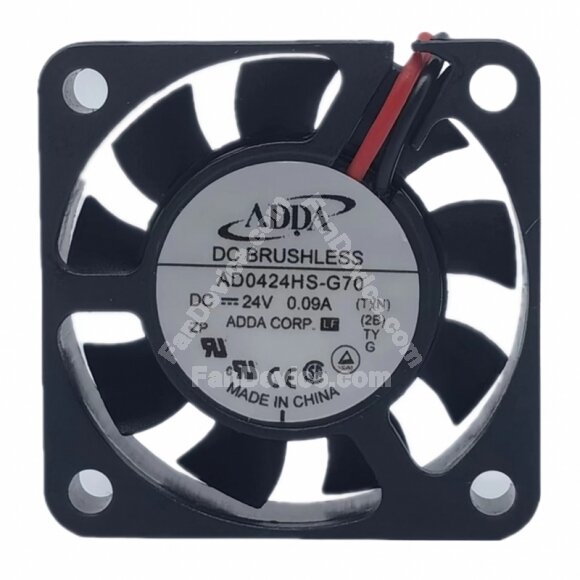 ADDA AD0424HS-G70 DC 24V 0.09A 4010 Axial Brushless Cooling Fan