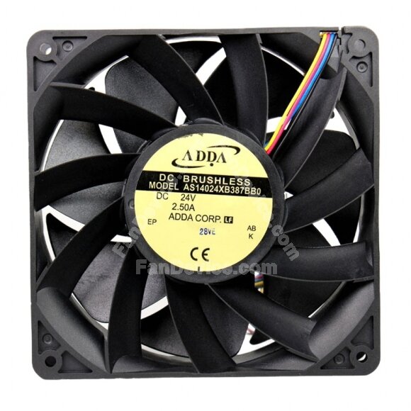 ADDA AS14024XB387BB0 DC 24V 2.50A 14038 Axial Brushless Cooling Fan