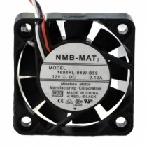 NMB-MAT 1604KL-04W-B59 DC 12V 0.10A 2 Wires / 3 Wires Axial Cooling Fan