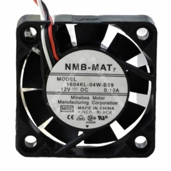 NMB-MAT 1604KL-04W-B59 DC 12V 0.10A 2 Wires / 3 Wires Axial Cooling Fan