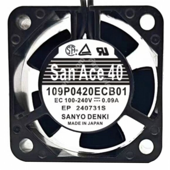 Sanyo Denki San Ace 40 109P0420ECB01 EC 100-240V 0.09A 4020 Axial Cooling Fan