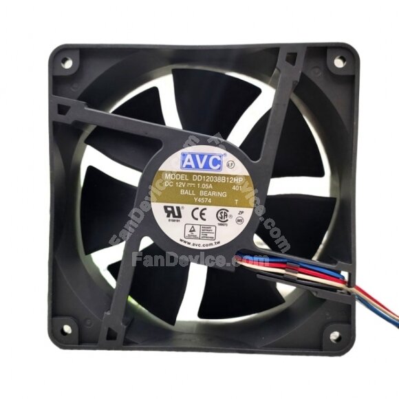AVC DD12038B12HP DC 12V 1.05A 2 Wires / 3 Wires / 4 Wires Axial Cooling Fan