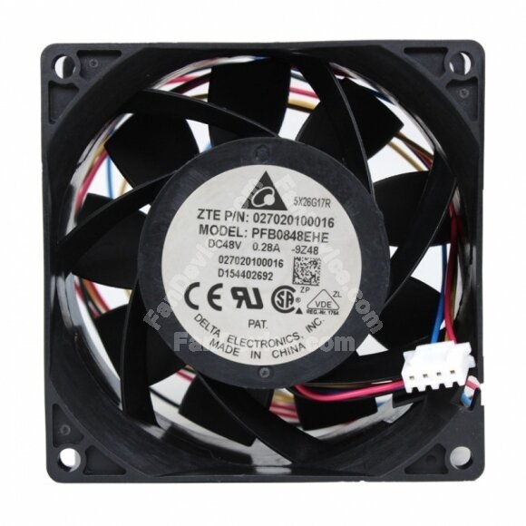 Delta PFB0848EHE DC 48V 0.28A 4 Wires Axial Cooling Fan