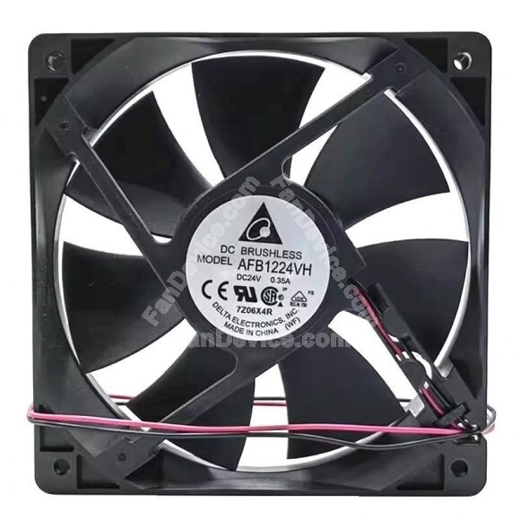 Delta AFB1224VH DC 24V 0.35A 2 Wires / 3 Wires Axial Cooling Fan