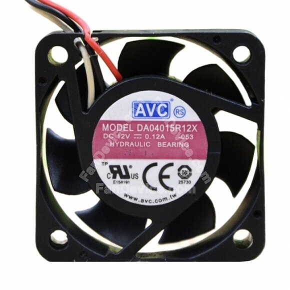 AVC DA04015R12X DC 12V 0.12A 2 Wires / 3 Wires Axial Cooling Fan