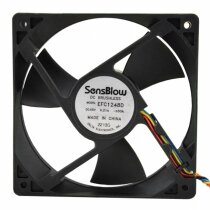 Delta SensBlow EFC1248D DC 48V 0.21A 2 Wires / 3 Wires / 4 Wires Axial Cooling Fan