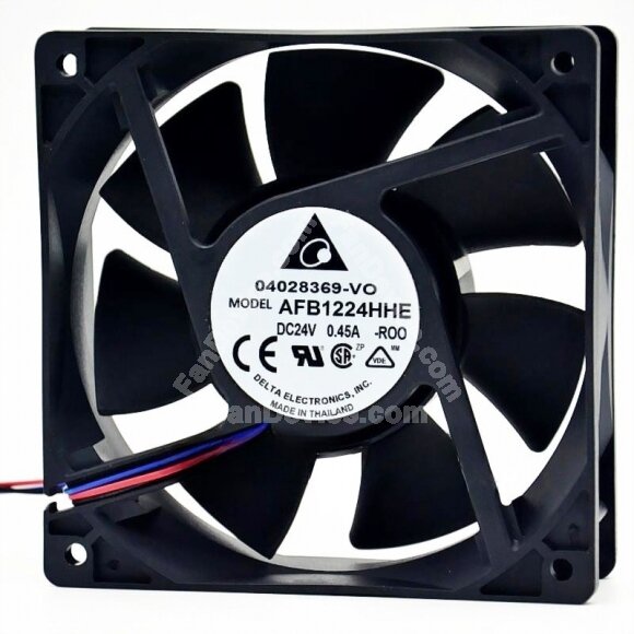 Delta AFB1224HHE DC 24V 0.45A 2 Wires / 3 Wires Axial Cooling Fan