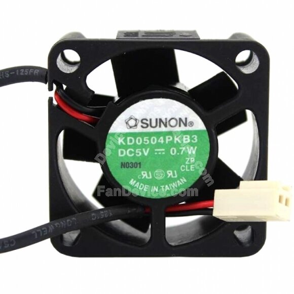 Sunon KD0504PKB3 DC 5V 0.7W 2 Wires Axial Cooling Fan