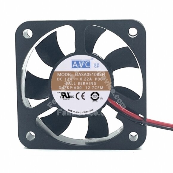 AVC DASA0510B2H DC 12V 0.22A 2 Wires / 3 Wires / 4 Wires Axial Cooling Fan