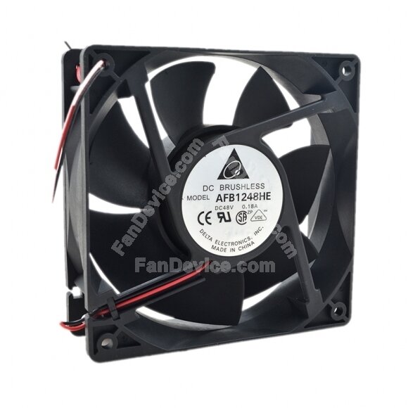 Delta AFB1248HE DC 48V 0.18A 2 Wires / 3 Wires Axial Cooling Fan