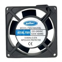 Sunflow FM9238A2HSL AC 220-240V 0.07A 9038 Axial Cooling Fan