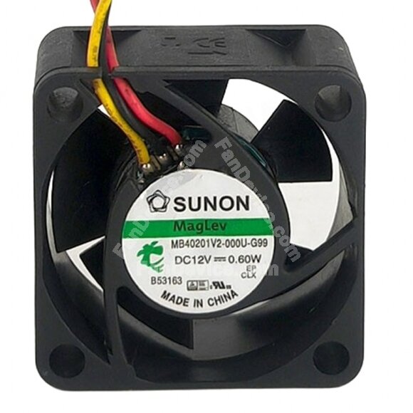 Sunon MB40201V2-000U-G99 DC 12V 0.60W 4020 Axial Cooling Fan