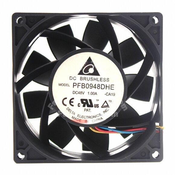 Delta PFB0948DHE DC 48V 1.00A 4 Wires Axial Cooling Fan