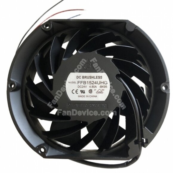 Delta FFB1524UHG DC 24V 4.80A 2 Wires / 3 Wires / 4 Wires Axial Cooling Fan
